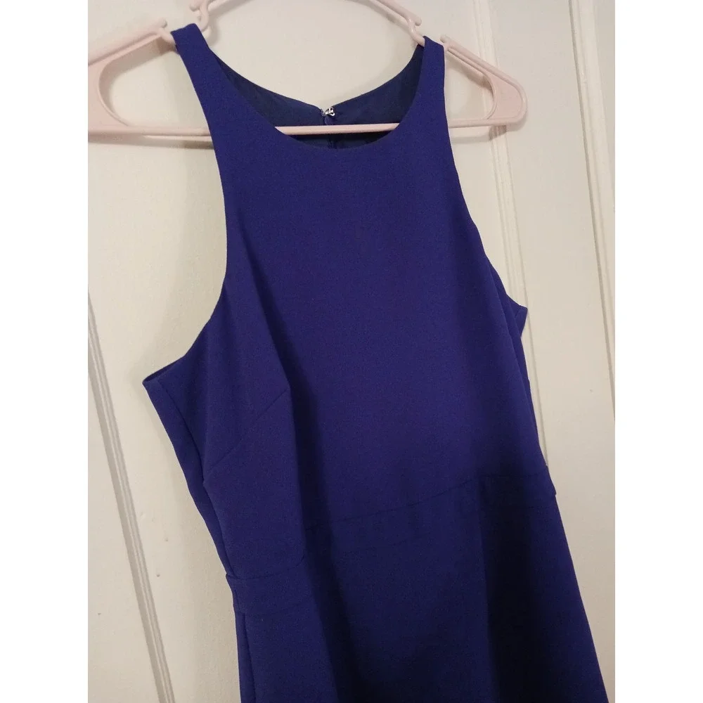 J. Crew Royal Blue‎ Sleeveless Pleated Ponte Dress, Size 4